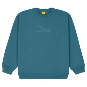 Sweat Dime Classic Outline Crewneck Real Teal