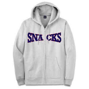 Sweat Capuche Zippé Quartersnacks Snacks Full Zip Hoodie Grey