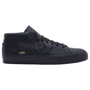 Converse Louie Lopez Pro Leather Mid Black Black Black