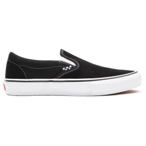 Vans Slip On Skate Black White