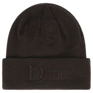 Bonnet Dime Classic 3D Logo Beanie Dark Brown
