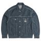 Chemise Carhartt Orlean Shirt Jacket Orlean Stripe Blue White Stone Washed