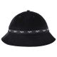 Bob Magenta Script Cord Bucket Hat Black