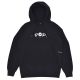 Sweat Capuche Pop Trading Company Smoke Hooded Sweat Black