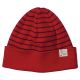 Bonnet Victoria HK Striped Cotton Beanie Red