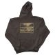 Sweat Capuche Paper Chill Fleurs Chocolat 