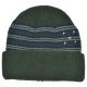 Bonnet Pop Trading Company Striped Beanie Green