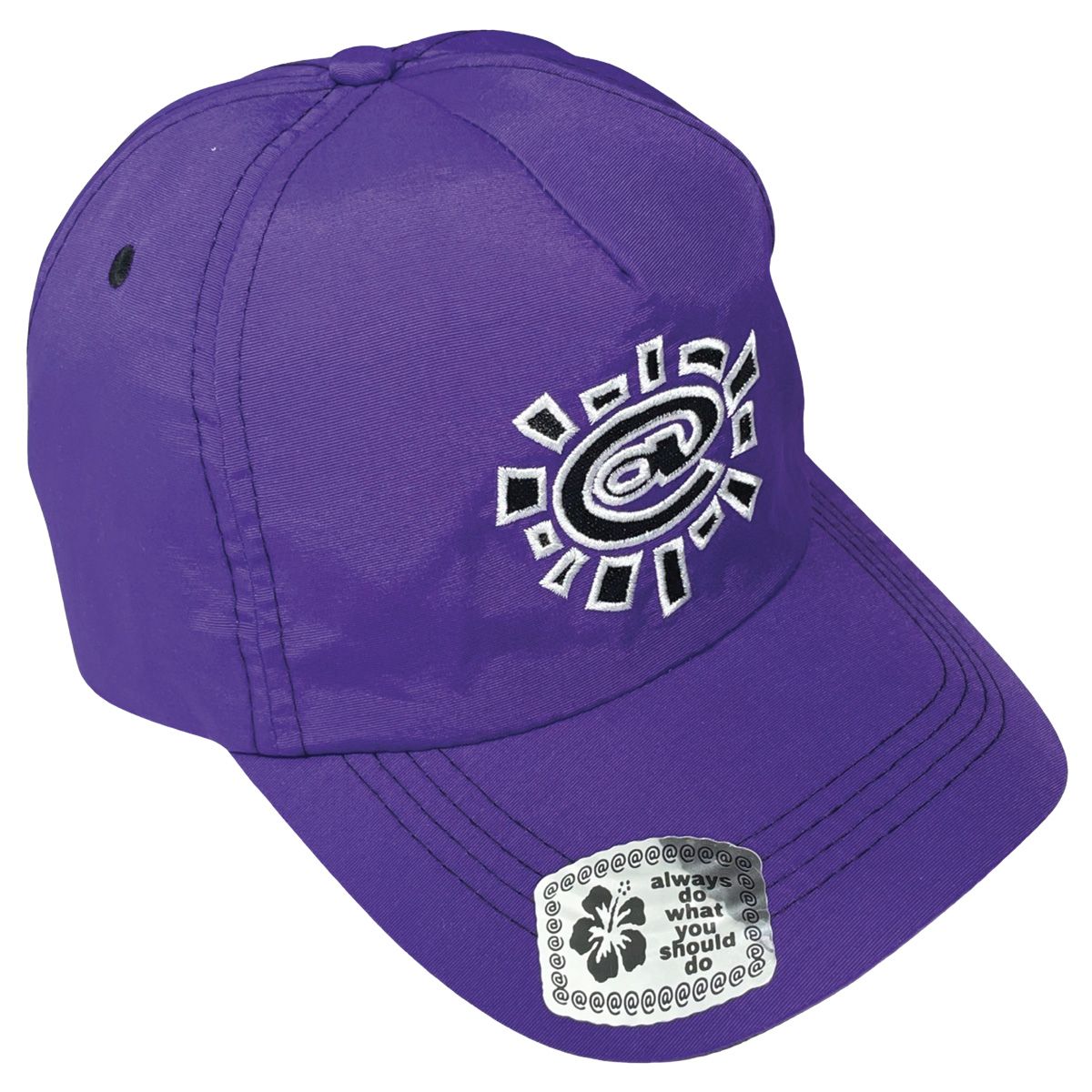 nylon 5 panel @sun cap black – always do what you should do
