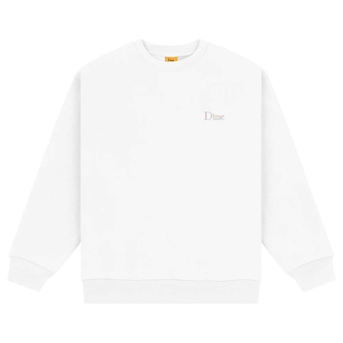 Sweat Dime Classic Small Logo Crewneck White Sweat Dime Classic Small Logo Crewneck White